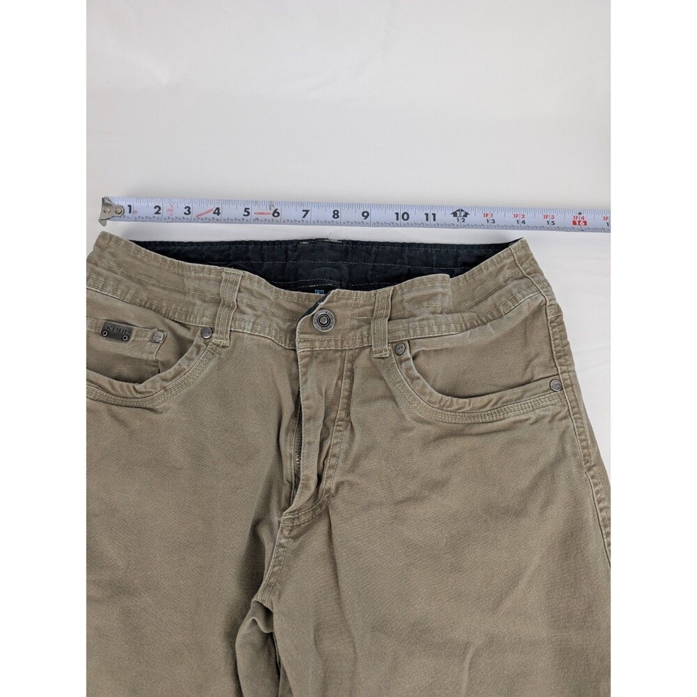 Men's 32x30 Kuhl Kanvus Klassik Jean Chino Gray Hiking Casual Pant Canvas Brown - Picture 6 of 10